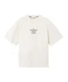 Stone Island Logo Crew Neck Cotton T-shirt With Short Sleeves In White