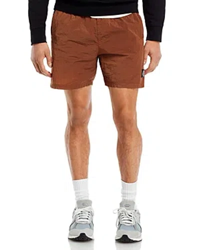 Stone Island Regular Fit Shorts In Rust