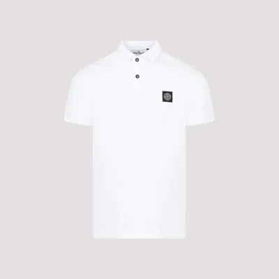 Stone Island Regular Fit Short-sleeved Polo Shirt With Compass Patch In Multi