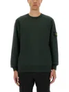 Stone Island Cotton Sweatshirt In Green