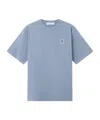 Stone Island Regular-fit T-shirt With Compass Patch In Blue