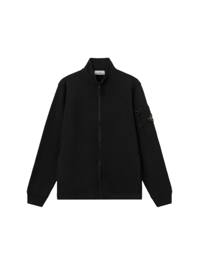 Stone Island Regular Fit Track Jacket In Black