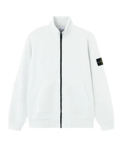Stone Island Regular-fit Track Jacket With Pockets In White