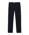 Stone Island Regular Fit Trousers With Elasticated Waistband In Blue