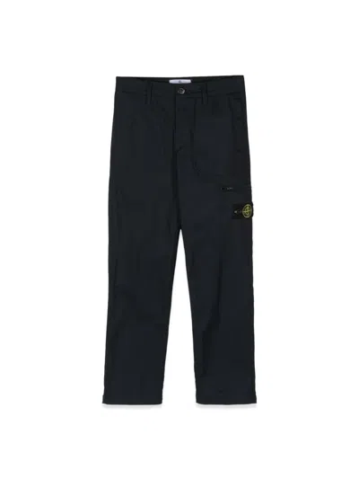 Stone Island Regular Pants In Black
