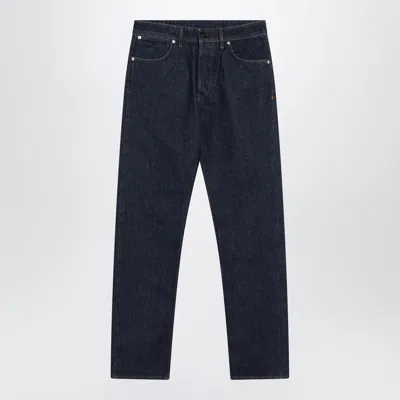 Stone Island Regular Straight Jeans With Rinsed Denim Finish In Blue
