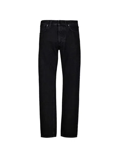 Stone Island Regular Straight-leg Jeans In Black