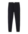 Stone Island Regular-tapered-fit Cargo Pants With Elasticated Waistband In Black