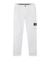 Stone Island Tapered Leg Cargo Trousers In Pearl Grey