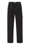 Stone Island Cotton Regular Fit Pants In Black