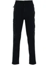 Stone Island Cotton Cargo Trousers In Blue
