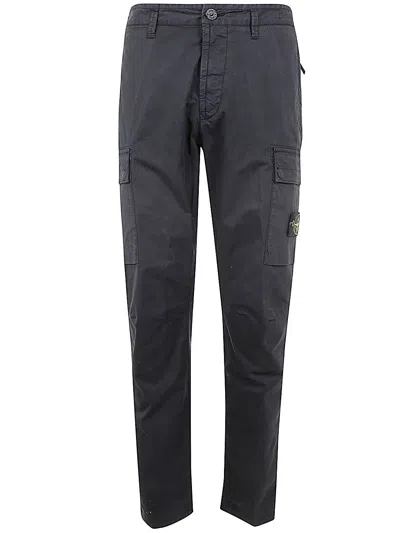 Stone Island Regular Trousers In Blue