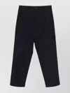 Stone Island Regular Trousers With Hidden Snap Button