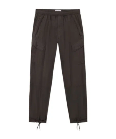 Stone Island Relaxed Fit Cargo Trousers With Performance Features In Gray