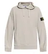 Stone Island Relaxed-fit Cotton Hoodie With Signature Logo Patch In Grey