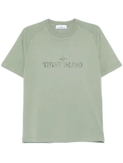 Stone Island Cotton T-shirt In Green