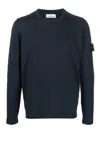 Stone Island Relaxed-fit Long-sleeved Top With Crew Neckline In Brown
