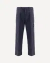 Stone Island Trousers Blue And Green In Blue