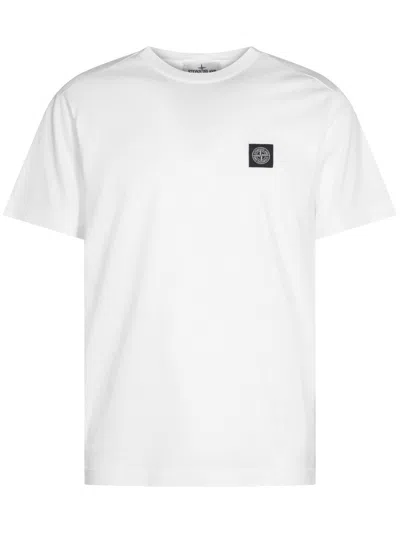 Stone Island Relaxed-fit White Cotton T-shirt