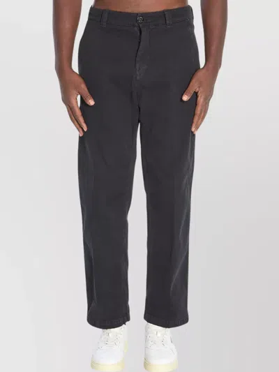 STONE ISLAND RELAXED FIT WIDE LEG TROUSERS