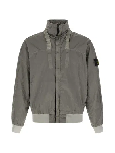 Stone Island Removable-hood Jacket In Multi