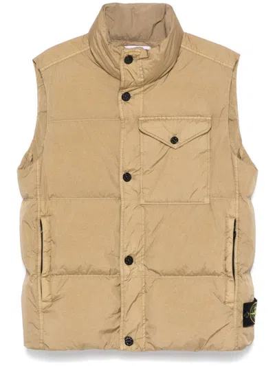 Stone Island Reps R-ny Gilet In Neutrals