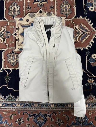 Pre-owned Stone Island Reverse Raso Poly Vest L In Gray