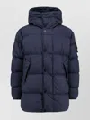 Stone Island Reversible Padded Hooded Down Jacket In Blue