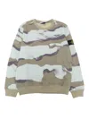 Stone Island Reversible Sweatshirt In Brown