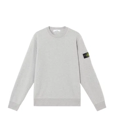 Stone Island Grey Cotton Sweatshirt