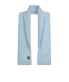 Stone Island Rib Knitted Scarf In Blue