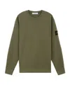 Stone Island Compass-badge Cotton Sweatshirt In Green