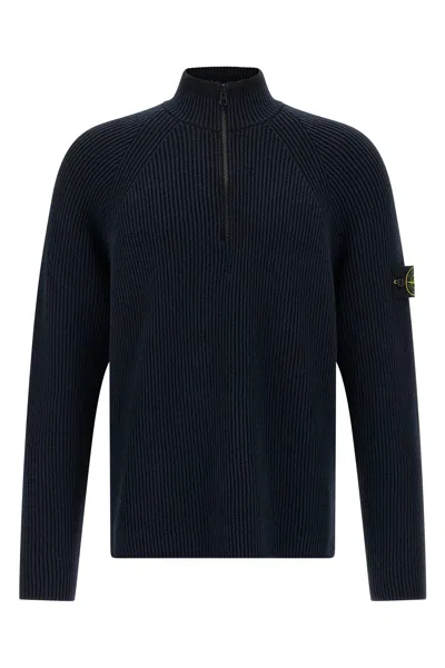 STONE ISLAND RIBBED CARDIGAN