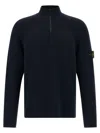 Stone Island Ribbed Cardigan Sweaters And Cardigans Blue In Blue