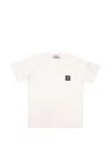 Stone Island Ribbed Compass-patch T-shirt In White