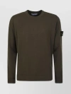 STONE ISLAND RIBBED CREW NECK KNIT WITH LONG SLEEVES