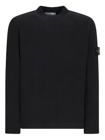 STONE ISLAND STONE ISLAND RIBBED CREW NECK SWEATER