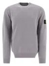 Stone Island 5100056 Lambswool Sweater In Grey