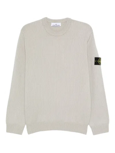 Stone Island Ribbed Crew-neck Sweater In Multi