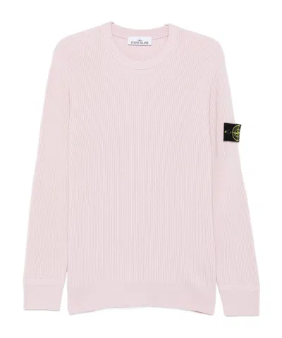 STONE ISLAND RIBBED CREW-NECK SWEATER