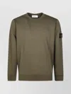 Stone Island Organic Cotton Sweatshirt With Removable Logo Patch
