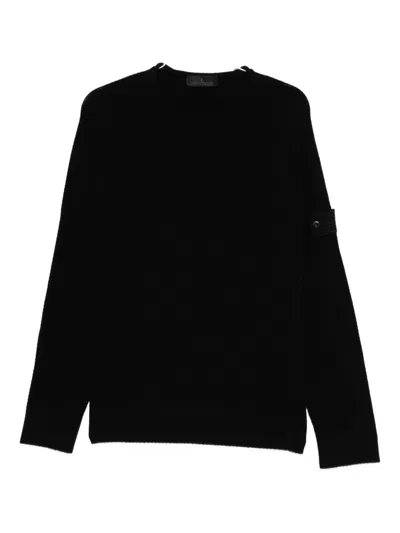 STONE ISLAND RIBBED CREW-NECK SWEATSHIRT