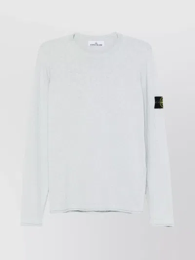 Stone Island Ribbed Crewneck Sweater Rolled Trim