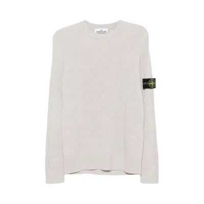 Pre-owned Stone Island Ribbed Crewneck Sweater 'sand' | Tan | Men's Size M