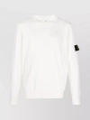STONE ISLAND RIBBED CREWNECK SWEATER WITH CUFFS AND BOTTOM BAND