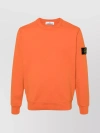 STONE ISLAND RIBBED CREWNECK SWEATER WITH HEM DETAIL