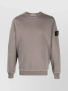 STONE ISLAND RIBBED CREWNECK SWEATER WITH REFINED DETAILS