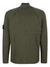 Stone Island Ribbed High-neck Sweater In Green