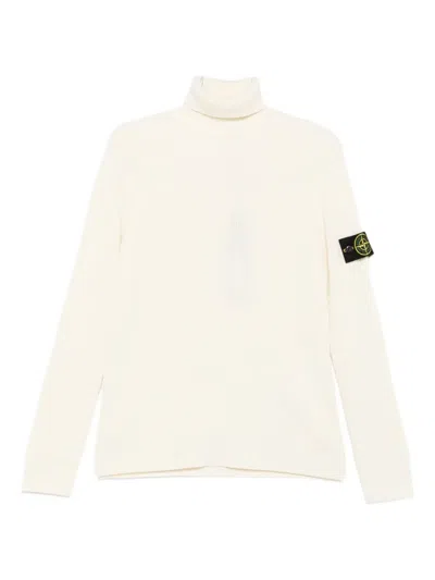 STONE ISLAND RIBBED HIGH-NECK SWEATER