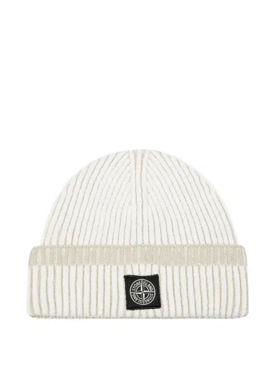 STONE ISLAND RIBBED-KNIT BEANIE